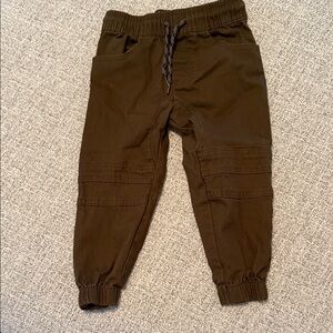 Cozy Brown Kids Jogger Sweatpants